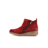 Basket montante rouge en cuir